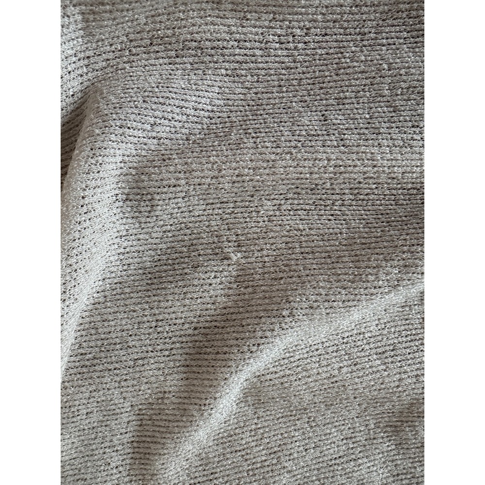 Free People Oversized Knit Balloon Sleeve Blue Bell‎ Henley XS Beige Long Sleeve - Picture 4 of 14